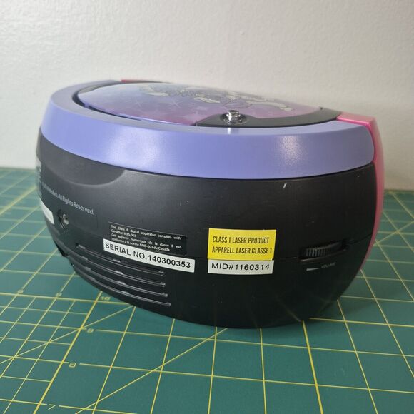 Portable CD Player Radio My Little Pony Boombox 56357 Pnk Tru Parts Only Decor - Picture 2 of 7